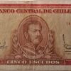 CINCO ESCUDOS från Chile. Använd i bra skick.