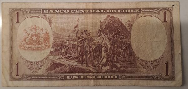 UN ESCUDO från Chile, Använd i bra skick.