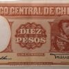 DIEZ PESOS från Chile. Mycket bra skick-