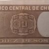 DIEZ PESOS från Chile. Mycket bra skick-