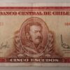 CINCO ESCUDOS från Chile. Mycket bra skick-