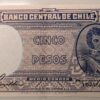 CINCO PESOS från Chile. Mycket bra skick-