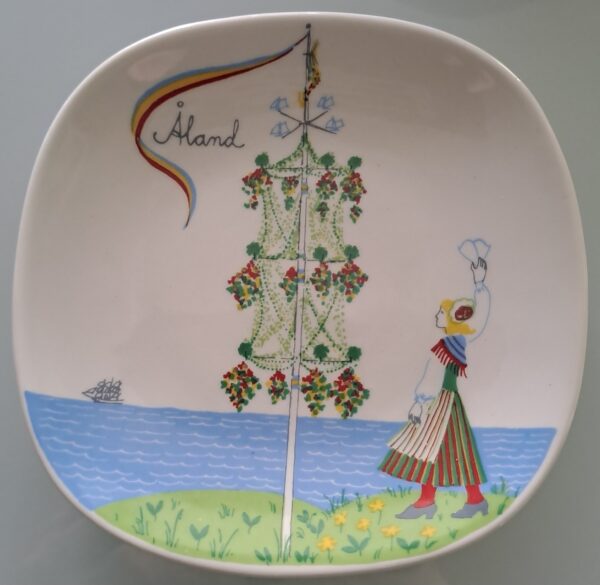 Åland. små ARABIA Tallrik. Mycket bra skick