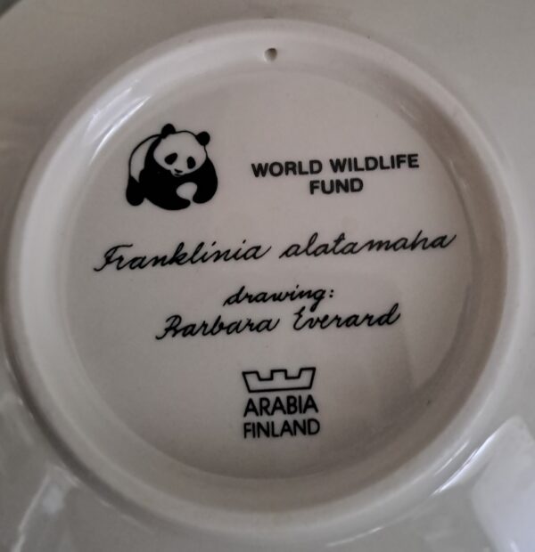 WORLD WILDLIFE FUND små ARABIA Tallrik. Mycket bra skick
