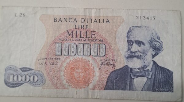 ITALIENSK SEDEL Mycket bra skick-