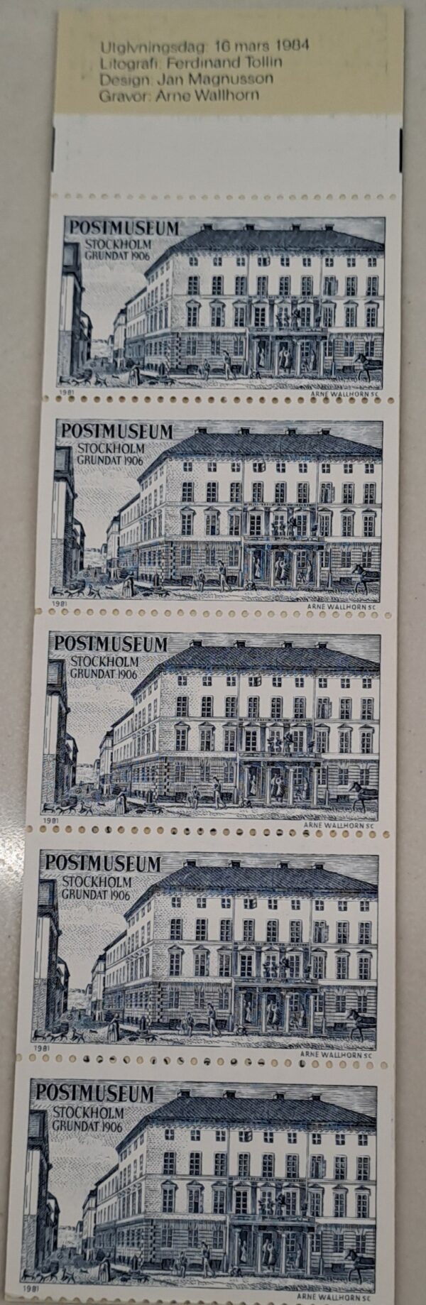 POSTMUSEUM frimärker oanvänd och Ostämplat.