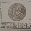 NOBEL PRISTAGARE 1910 frimärker oanvänd och Ostämplat.