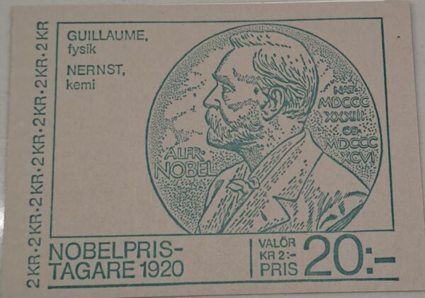 NOBEL PRISTAGARE 1920 frimärker oanvänd och Ostämplat.