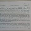 Svenska Konstnärer i Paris 1988. Komplett oanvänd/ostämplat