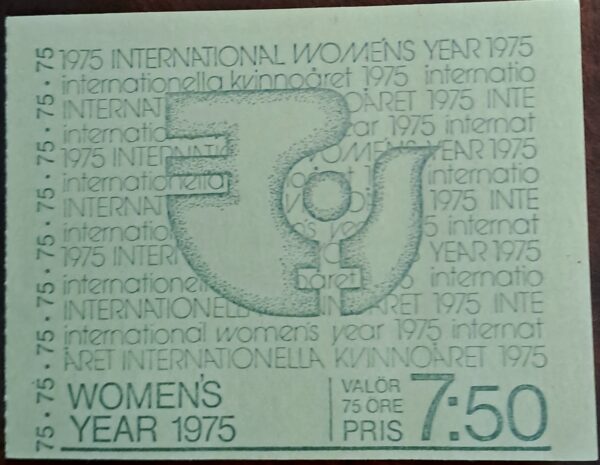 Womens Year 1975. Komplett oanvänd/ostämplat