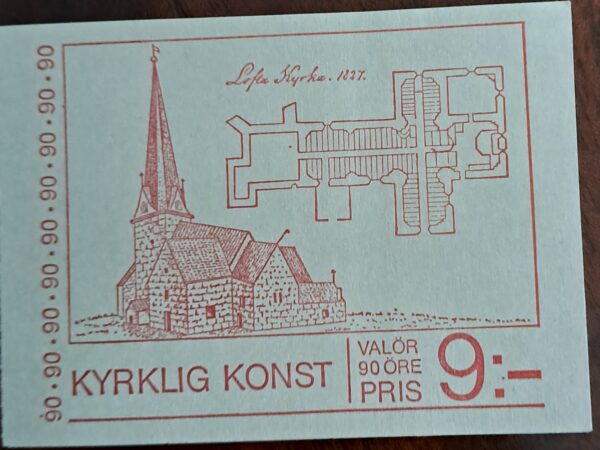 Kyrklig Konst., 1975. Komplett oanvänd/ostämplat
