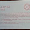 Julpost 1982 Komplett oanvänd/ostämplat