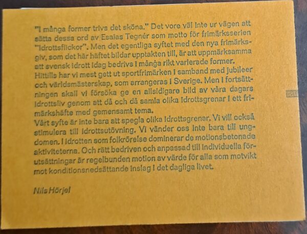 Idrottsflickor, 1972. Komplett oanvänd/ostämplat