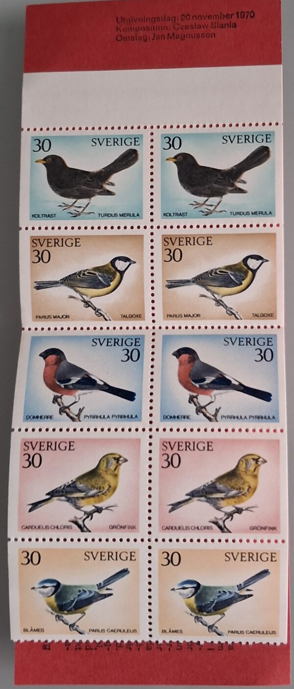SVENSKA FÅGLAR,1970.