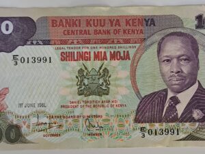 100 Shilings från Kenya