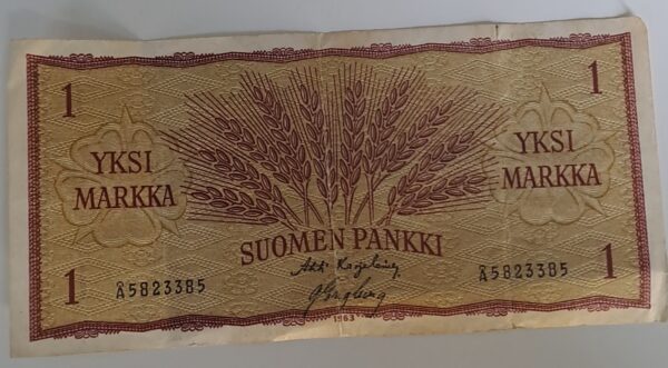 1 Markka från Finland