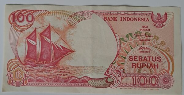 100 Rupiah från Indonesia