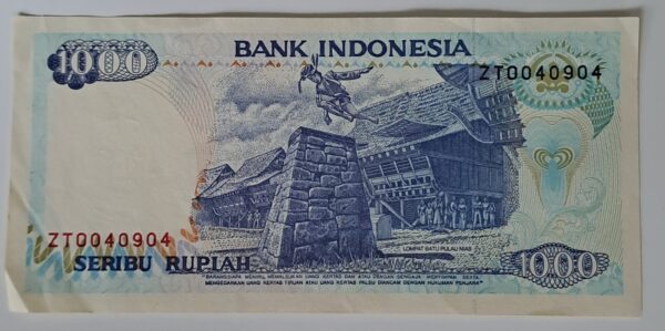 1000 Rupiah från Indonesia