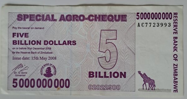 Five Billion Dollars från Zimbabwe