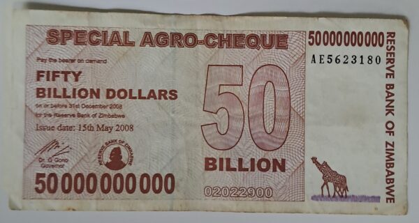Fifty Billion Dollars från Zimbabwe