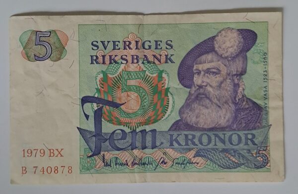 5 KRONOR SVENSK Mycket bra skick.