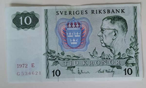 10 KRONOR SVENSK Mycket bra skick.