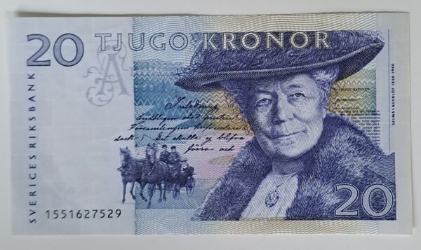 20 KRONOR SVENSK Mycket bra skick.