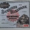 100 KRONOR SVENSK från 1958 Mycket bra skick.