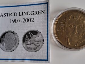 Astrid Lindgren 1907-2002 Sverige Gulsplaterad