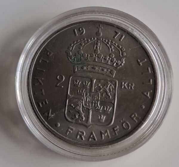 2 Kronor mynt från 1971, Svensk