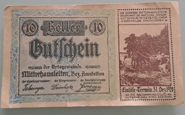 RATIONALISERINGS KUPONG från 1920. Oavänd, Ostämplat. Mycket bra skick.