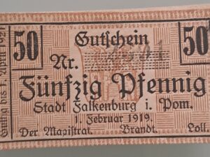 RATIONALISERINGS KUPONG från 1919. Oavänd, Ostämplat. Mycket bra skick.