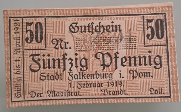 RATIONALISERINGS KUPONG från 1919. Oavänd, Ostämplat. Mycket bra skick.
