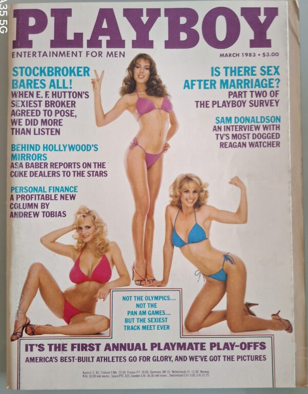 PLAYBOY från March 1983. Mycket bra skick.